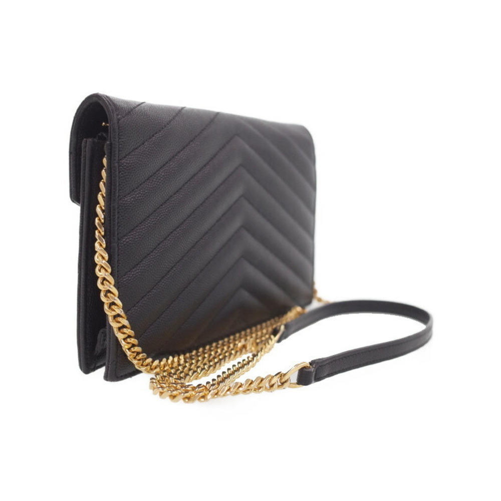SAINT LAURENT PARIS Monogram Envelope Chain Wallet - Picture 2 of 9